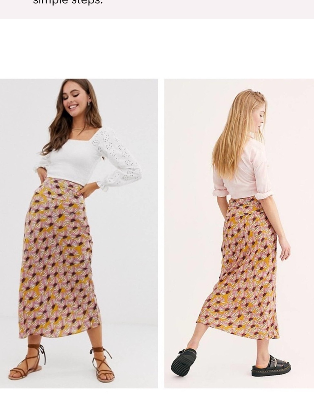 Free People Normani Bias Skirt Honey Size 10